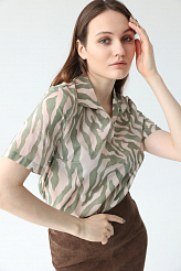 Блуза, цвет Песочно-зеленый (А)